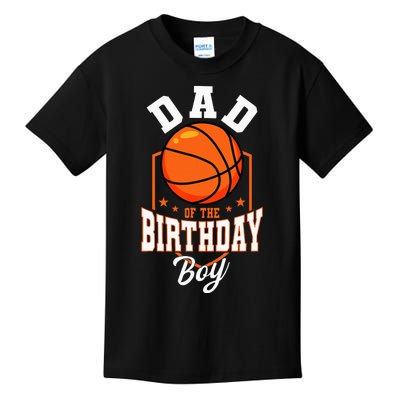 Dad Of The Birthday Boy Basketball Theme Bday Party Kids T-Shirt