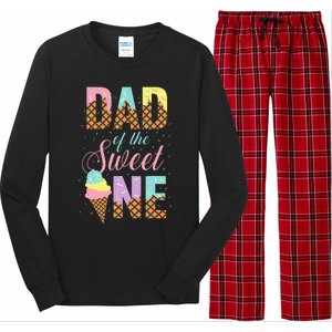 Dad Of The Sweet One Ice Cream Lovers Sweetie Girl Long Sleeve Pajama Set