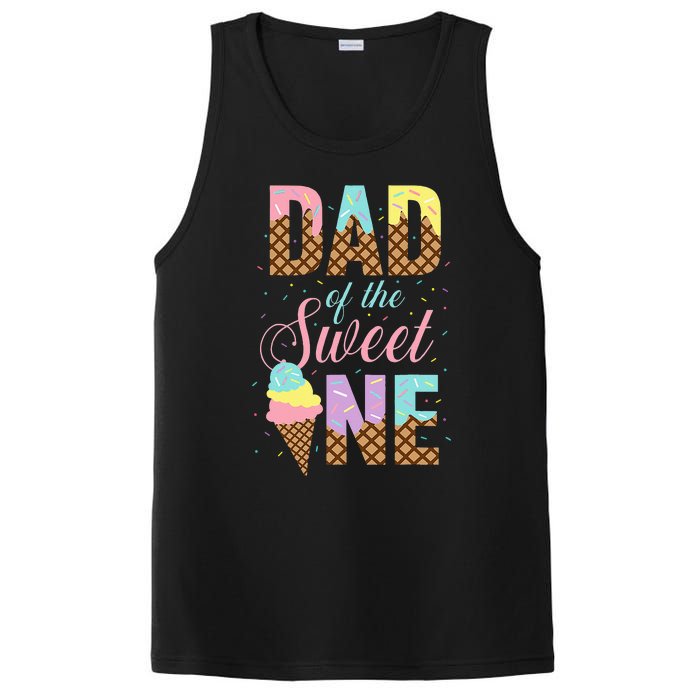 Dad Of The Sweet One Ice Cream Lovers Sweetie Girl PosiCharge Competitor Tank