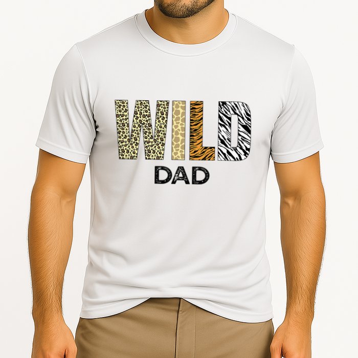 Dad Of The Wild One Zoo Birthday Safari Jungle Animal Cooling Performance Crew T-Shirt