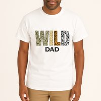Dad Of The Wild One Zoo Birthday Safari Jungle Animal Tall T-Shirt