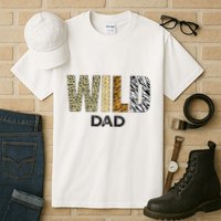 Dad Of The Wild One Zoo Birthday Safari Jungle Animal Tall T-Shirt