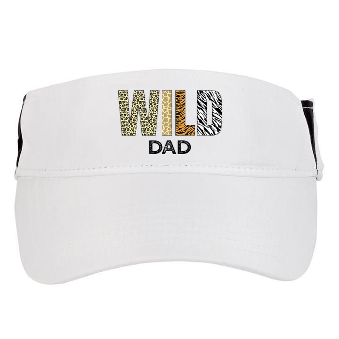 Dad Of The Wild One Zoo Birthday Safari Jungle Animal Adult Drive Performance Visor