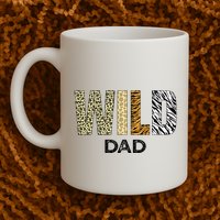 Dad Of The Wild One Zoo Birthday Safari Jungle Animal Mug