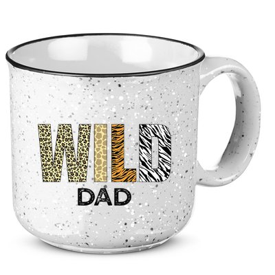 Dad Of The Wild One Zoo Birthday Safari Jungle Animal 15oz Campfire Ceramic Mug