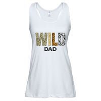 Dad Of The Wild One Zoo Birthday Safari Jungle Animal Ladies Essential Flowy Tank