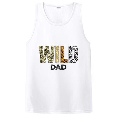 Dad Of The Wild One Zoo Birthday Safari Jungle Animal PosiCharge Competitor Tank