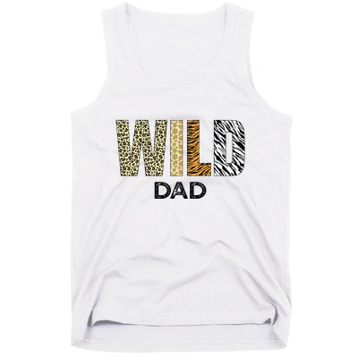 Dad Of The Wild One Zoo Birthday Safari Jungle Animal Tank Top
