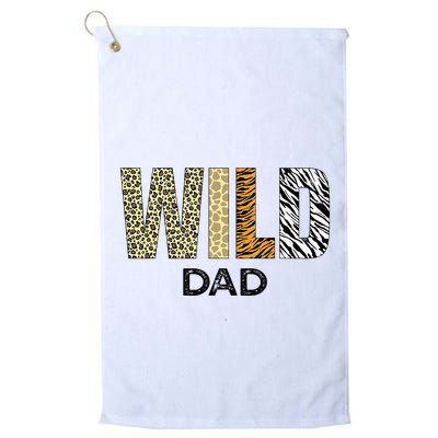 Dad Of The Wild One Zoo Birthday Safari Jungle Animal Golf Towel