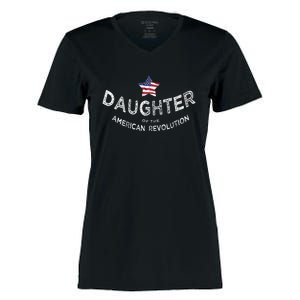 Daughter Of The American Revolution Dar History Usa Star Women's Momentum V-Neck T-Shirt