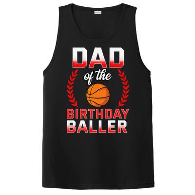 Dad Of The Birthday Boy Basketball Bday Celebration PosiCharge Competitor Tank