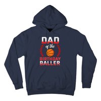 Dad Of The Birthday Boy Basketball Bday Celebration Hoodie