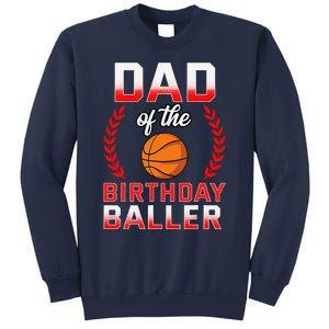 Dad Of The Birthday Boy Basketball Bday Celebration Sweatshirt