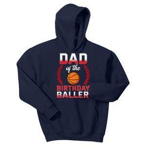 Dad Of The Birthday Boy Basketball Bday Celebration Kids Hoodie