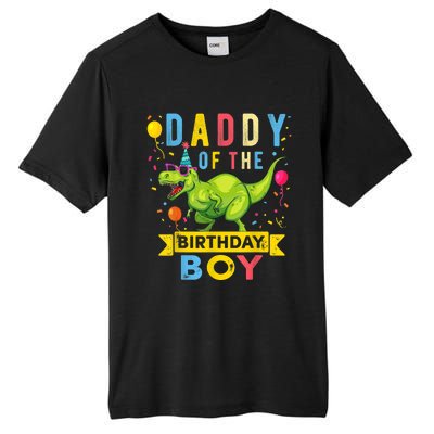  Daddy of the Birthday Boy T-Rex Dinosaur Birthday Party Tall Fusion ChromaSoft Performance T-Shirt