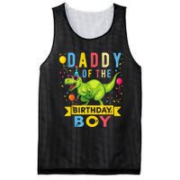  Daddy of the Birthday Boy T-Rex Dinosaur Birthday Party Mesh Reversible Basketball Jersey Tank