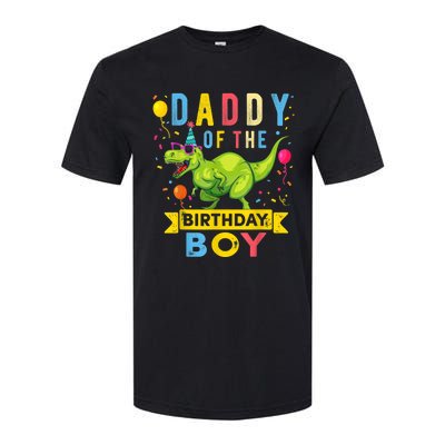  Daddy of the Birthday Boy T-Rex Dinosaur Birthday Party Softstyle CVC T-Shirt