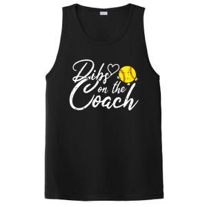 Dibs On The Coach Funny Coach's Wife Softball Gift PosiCharge Competitor Tank