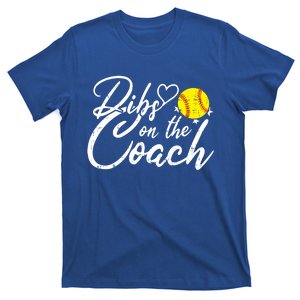 Dibs On The Coach Funny Coach's Wife Softball Gift T-Shirt