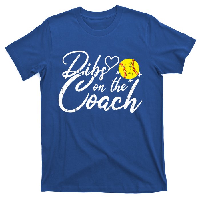 Dibs On The Coach Funny Coach's Wife Softball Gift T-Shirt