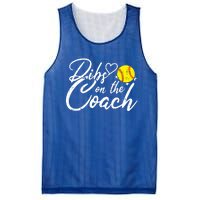 Dibs On The Coach Funny Coach's Wife Softball Gift Mesh Reversible Basketball Jersey Tank