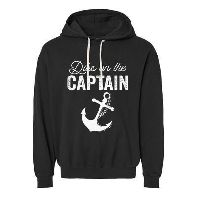 Dibs On The Captain Garment-Dyed Fleece Hoodie