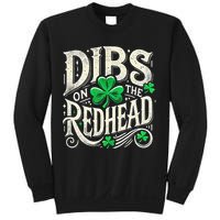 Dibs On The Redhead Funny St Patricks Day Drinking Sweatshirt