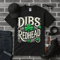 Dibs On The Redhead Funny St Patricks Day Drinking Tall T-Shirt