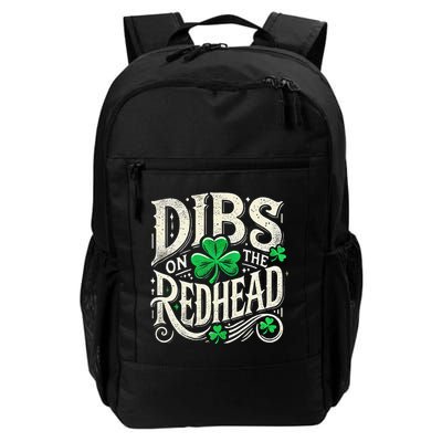 Dibs On The Redhead Funny St Patricks Day Drinking Backpack