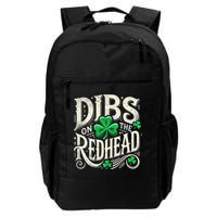 Dibs On The Redhead Funny St Patricks Day Drinking Backpack