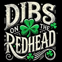 Dibs On The Redhead Funny St Patricks Day Drinking Bucket Hat