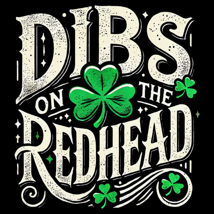Dibs On The Redhead Funny St Patricks Day Drinking Bucket Hat