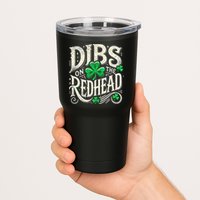 Dibs On The Redhead Funny St Patricks Day Drinking Tumbler