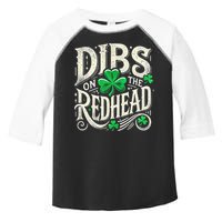 Dibs On The Redhead Funny St Patricks Day Drinking Toddler Fine Jersey T-Shirt