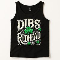 Dibs On The Redhead Funny St Patricks Day Drinking Tank Top