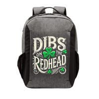 Dibs On The Redhead Funny St Patricks Day Drinking Vector Backpack