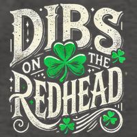 Dibs On The Redhead Funny St Patricks Day Drinking Vector Backpack