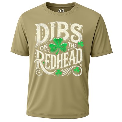 Dibs On The Redhead Funny St Patricks Day Drinking Performance Shirt