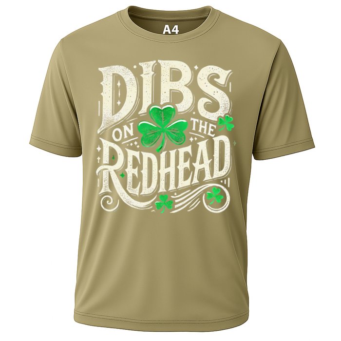 Dibs On The Redhead Funny St Patricks Day Drinking Performance Shirt