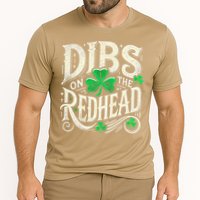 Dibs On The Redhead Funny St Patricks Day Drinking Performance Shirt