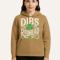 Dibs On The Redhead Funny St Patricks Day Drinking Hoodie