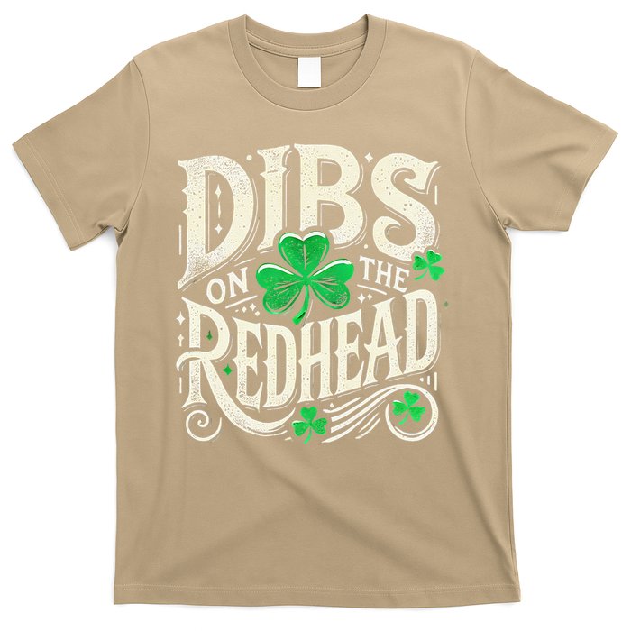 Dibs On The Redhead Funny St Patricks Day Drinking T-Shirt