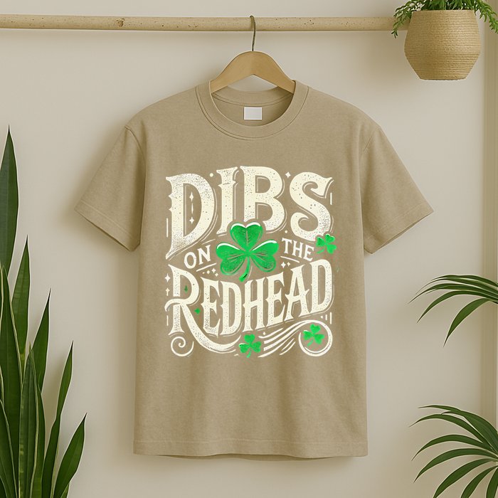 Dibs On The Redhead Funny St Patricks Day Drinking T-Shirt