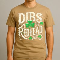 Dibs On The Redhead Funny St Patricks Day Drinking T-Shirt