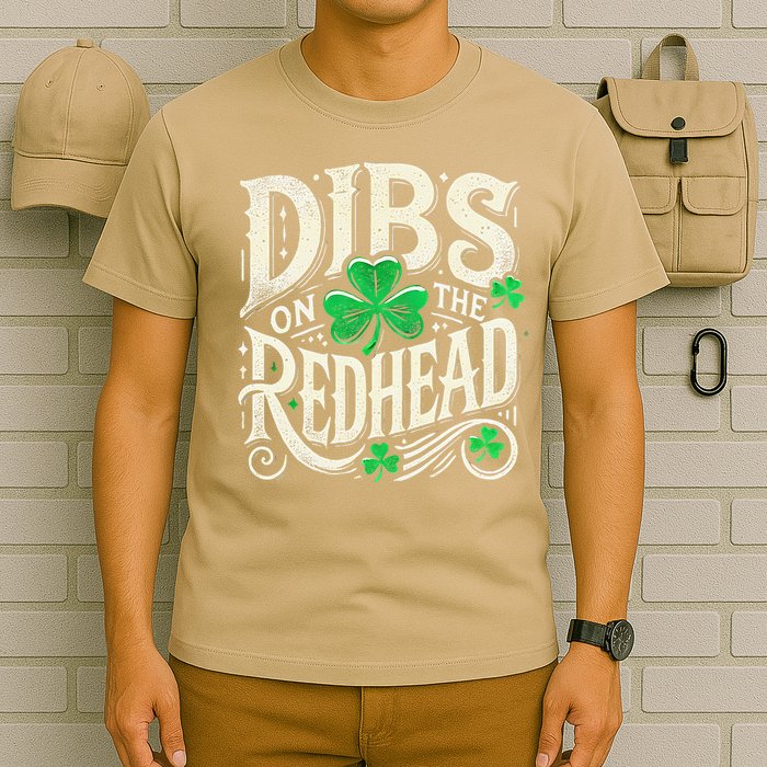 Dibs On The Redhead Funny St Patricks Day Drinking T-Shirt