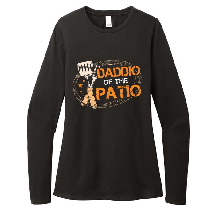 Daddio Of The Patio Grilling Sausage BBQ Barbecue Top Grill Womens CVC Long Sleeve Shirt