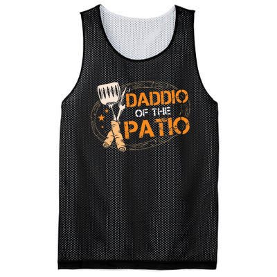 Daddio Of The Patio Grilling Sausage BBQ Barbecue Top Grill Mesh Reversible Basketball Jersey Tank