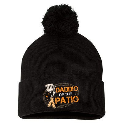 Daddio Of The Patio Grilling Sausage BBQ Barbecue Top Grill Pom Pom 12in Knit Beanie