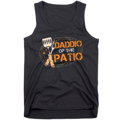 Daddio Of The Patio Grilling Sausage BBQ Barbecue Top Grill Tank Top