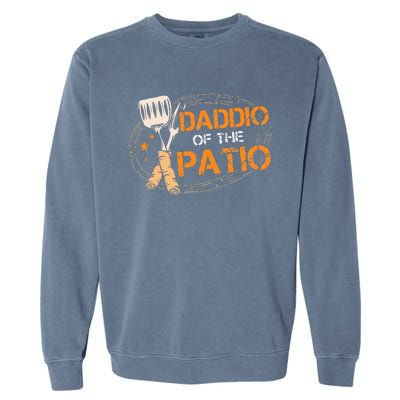 Daddio Of The Patio Grilling Sausage BBQ Barbecue Top Grill Garment-Dyed Sweatshirt